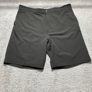 Adidas Ultimate365 Mens Golf Shorts Gray Size 42 Performance Stretch Flat Front